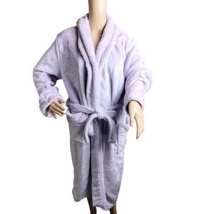 Pavilia Robe Women's Small Medium Purple Cabincore Cozycore‎ Cottagecore Soft